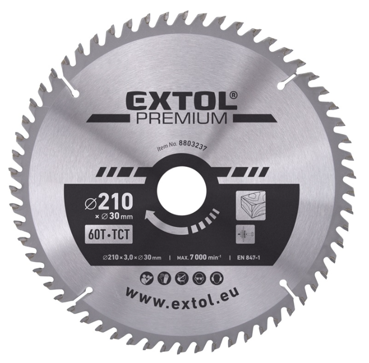 EXTOL Körfűrészlap 184x30x3,0 termék fő termékképe