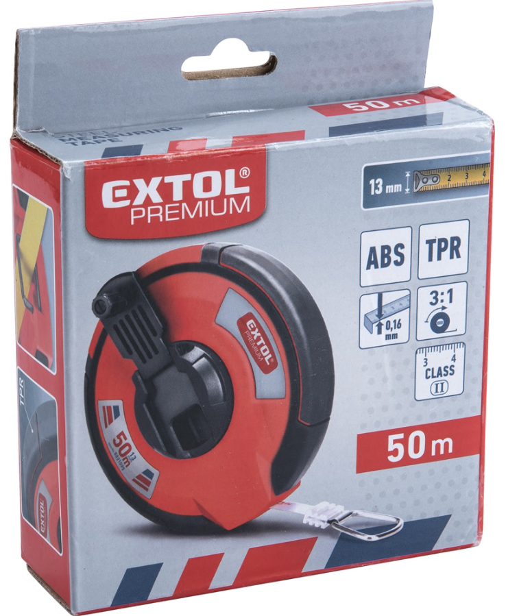 EXTOL Gumírozott mérőszalag 20m x 13mm termék fő termékképe