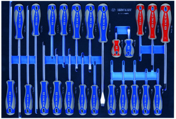 Kingtony 24 részes csavarhúzó készlet (EVA tálcás) 9-31124MRV termék fő termékképe