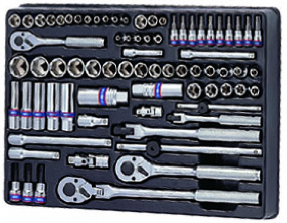 Kingtony 75 részes1/4˝& 3/8˝-os dugókulcskészlet 9-5575MR termék fő termékképe