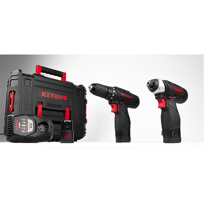 Keyang COMBOKEY108-1 akkus szett 10,8V 1xDD1202L2; 1xDID1202L2; 3x2,0Ah; töltő termék fő termékképe