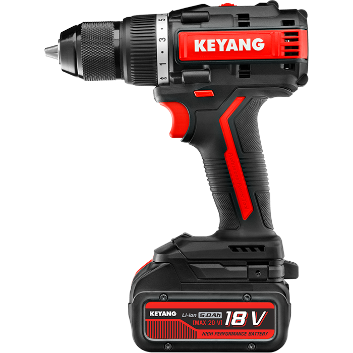 Keyang DD20BL70C akkus fúró-csavarozógép 18V 2x5,0Ah; szénkefe nélküli, 70Nm termék fő termékképe