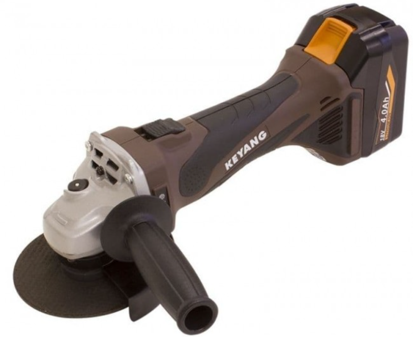Keyang DG1801L akkus sarokcsiszológép BL 18V 2x4,0Ah; 125mm szénkefe nélküli termék fő termékképe