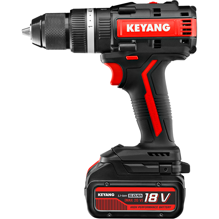 Keyang DM20BL70C akkus fúró-ütvefúró- csav.gép, 18V 2x5,0Ah, BL, 70Nm termék fő termékképe