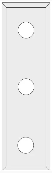 IGM N012 Kés keményfém - 50x12x1,7 UNI (3 nyílás ) termék fő termékképe