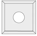 IGM NT Kés keményfém Z4- 10,5x10,5x1,5 LaminoMDF termék fő termékképe