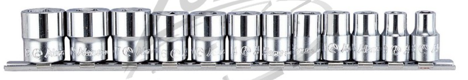 HANS 3/8˝ dugókulcsfej készlet 12r. 8-19mm 3612M termék fő termékképe