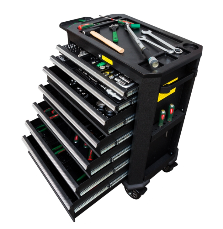 HANS SZERSZÁMKOCSI 7 FIÓKOS + 271R. SZERSZÁM KLT. termék fő termékképe