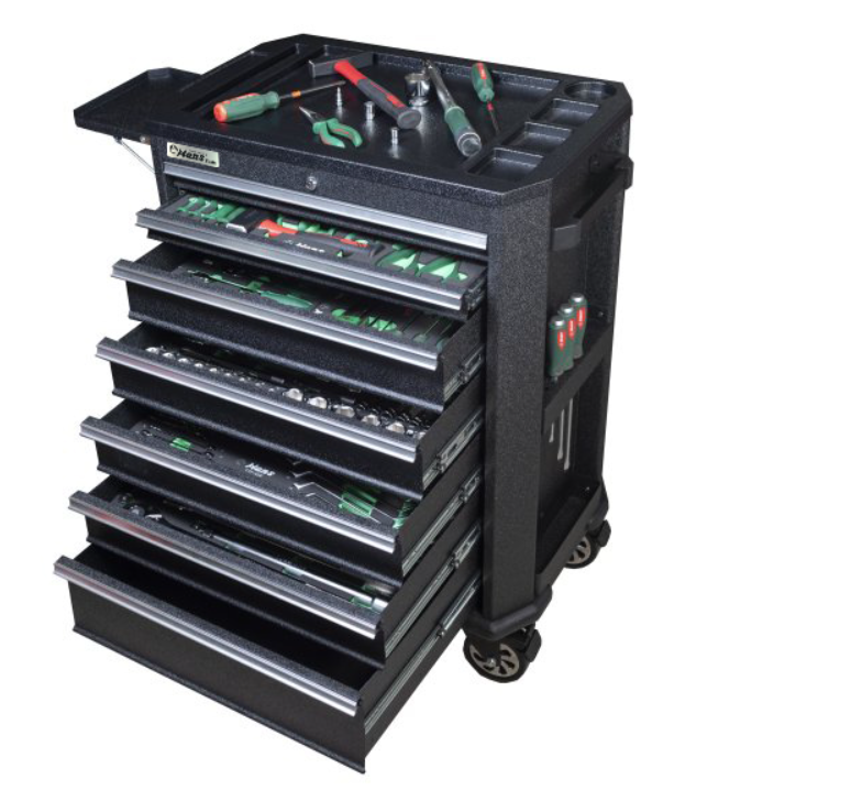 HANS SZERSZÁMKOCSI 7 FIÓKOS + 325R. TTF SZERSZÁM KLT. termék fő termékképe