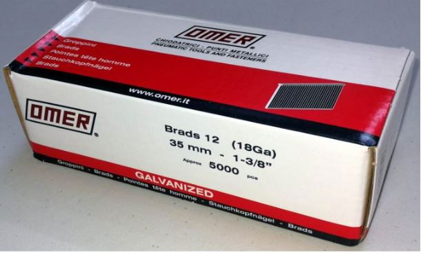 Omer Brads 12 galvanizált szeg 35mm 5000db termék fő termékképe