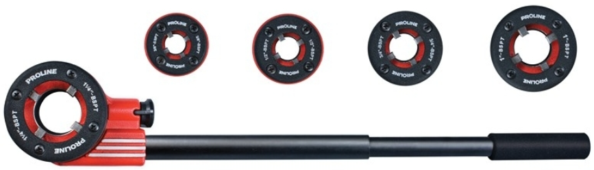 PROLINE csőmenetmetsző klt. 6r. (1/2"-3/4"-1"-5/4") PROLINE termék fő termékképe