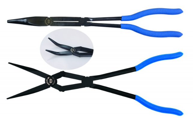 Kingtony EXTRA HOSSZÚ, KETTŐS FORGÁSPONTÚ FOGÓ, HAJLÍTOTT 340MM 6339-13C termék fő termékképe