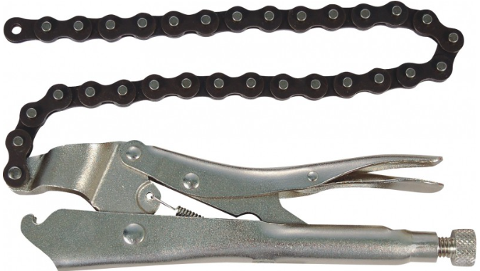 Kingtony ÖNZÁRÓ GRIPPFOGÓ LÁNCOS 225MM CRV 6655-09 termék fő termékképe