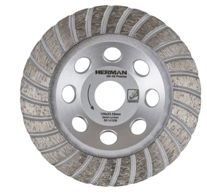 HERMAN Gyémánt csiszolótárcsa HERMAN GD-40 Precisa Beton finom csiszolására termék fő termékképe
