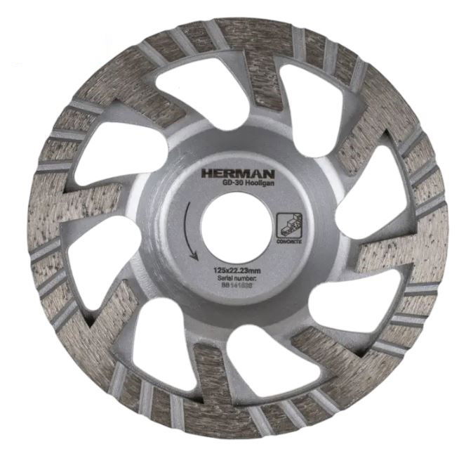 HERMAN Gyémánt csiszolótárcsa HERMAN GD-30 Hooligan Beton durva csiszolására termék fő termékképe