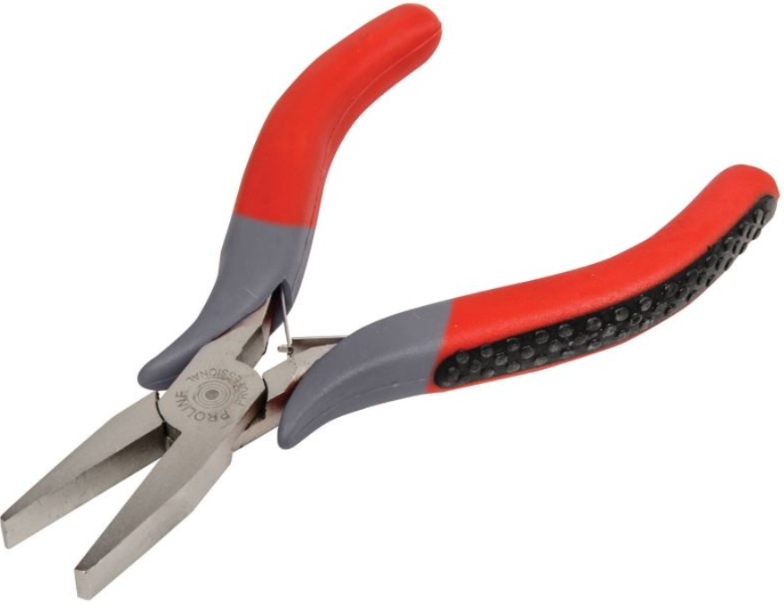 PROLINE Gumírozott Nyelű Lapos Csőrű Műszerész-fogó - 120mm (28785) termék fő termékképe