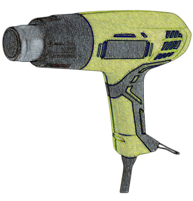 HECHT Hálózati hőlégfúvó 2000W termék fő termékképe