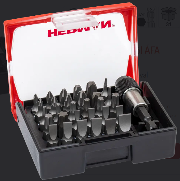 HERMAN Classic Bitkészlet HERMAN QSB-12 31-részes termék fő termékképe