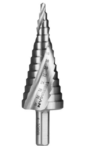 HERMAN Lépcsős fúró HERMAN DM-60 HSS Vékonyfalú anyagok fúrására termék fő termékképe