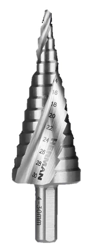 HERMAN Lépcsős fúró HERMAN DM-60 HSS Vékonyfalú anyagok fúrására termék fő termékképe