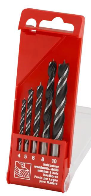 HERMAN Fúró fa fúrására HERMAN QDW-10 5 db fúrószár fára készlet termék fő termékképe