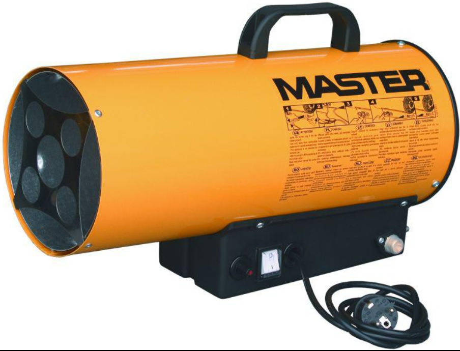 MASTER BLP27 hőlégfúvó (PB-gázos, kézi begyújtás, 27kW) termék fő termékképe