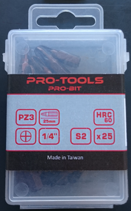 TOOL-KER bit set PZ3 25mm PRO-BIT termék fő termékképe
