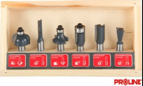 PROLINE Felsőmaró készlet 6részes termék fő termékképe
