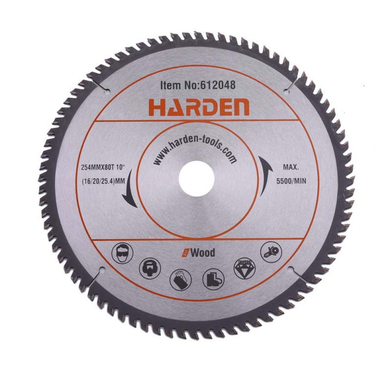 HARDEN Körfűrészlap vid.bet. Harden 225x25,4/22,2/20 Z80mm termék fő termékképe