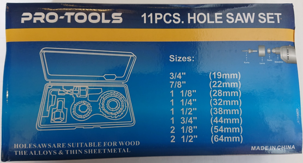 PRO-TOOLS Körkivágó klt. 11r. 19-64mm fához termék fő termékképe