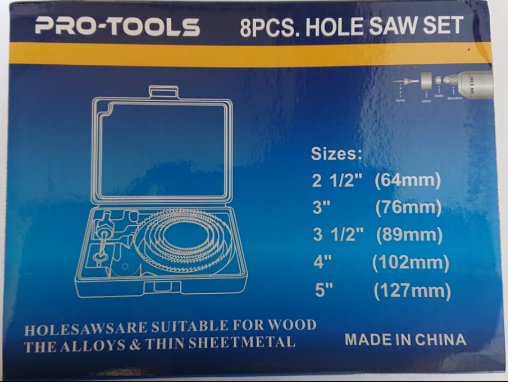 PRO-TOOLS Körkivágó 8r. 64-127mm fához termék fő termékképe