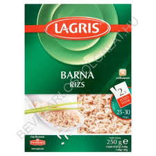 Lagris Rizs előgőzölt rizs 250g főzőtasakos barna lagris termék fő termékképe