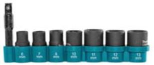 Makita Kulcskészlet impact 8 db-os, 6, 7, 8, 10, 11, 12, 13 mm, 1/4 coll termék fő termékképe